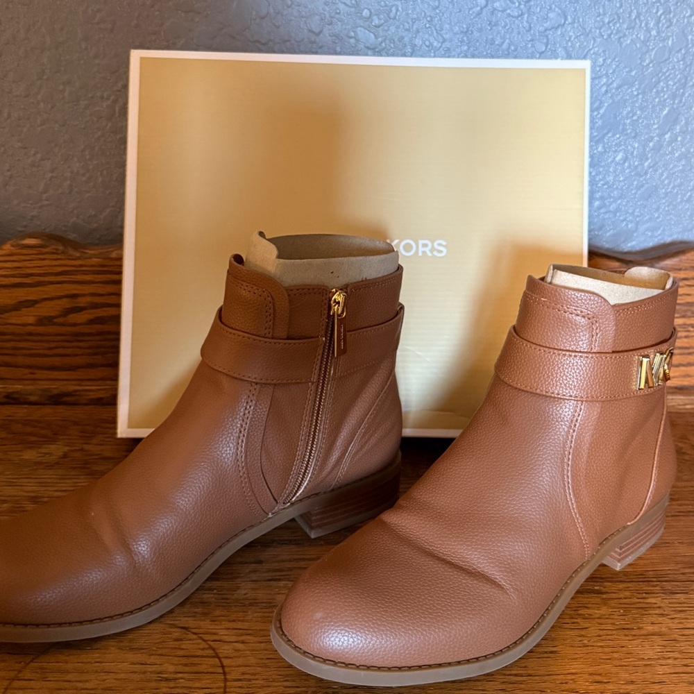 Michael Kors Tan Ankle Boots